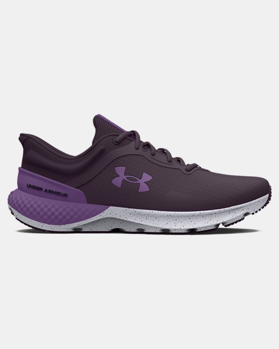 Women's UA Charged Escape 4 Wide (D) Running Shoes, Purple, pdpMainDesktop image number 0